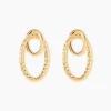 Boucles D'Oreilles Pendantes Cameline Or Jaune