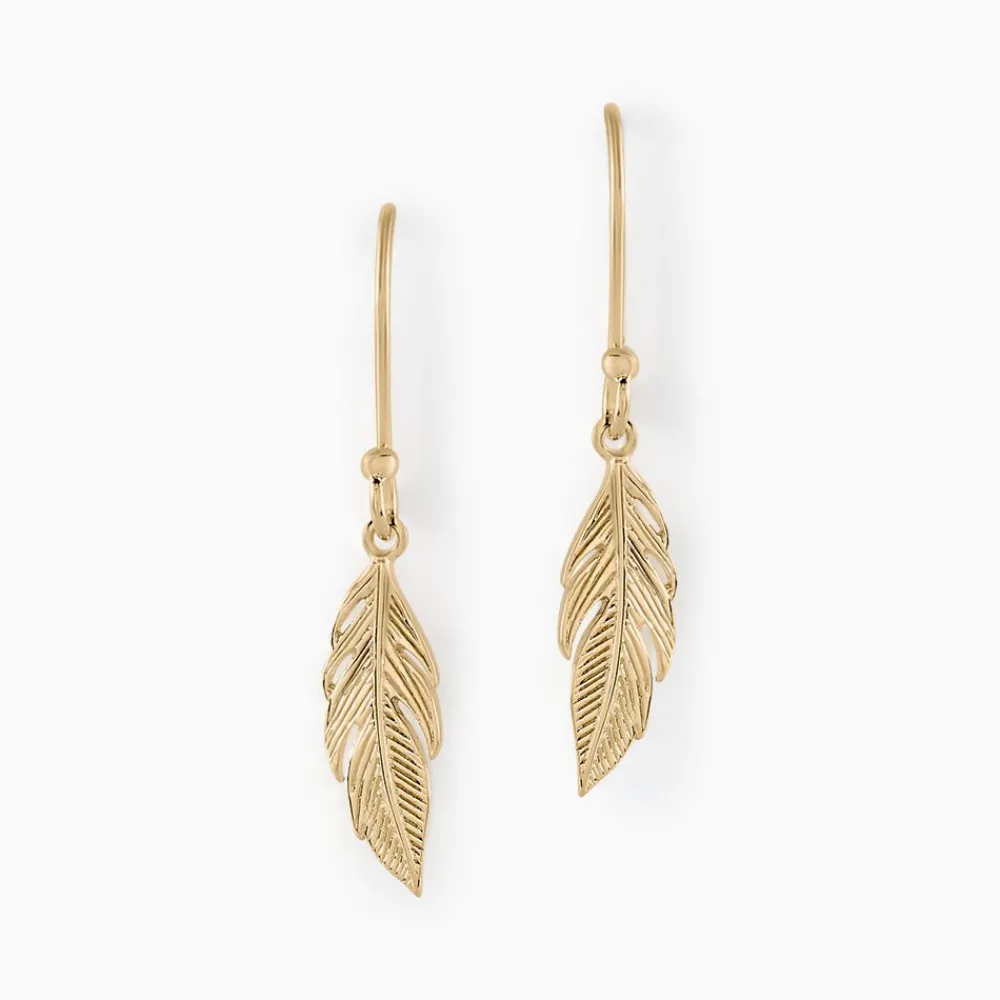 Boucles D'oreilles Pendantes Hanae Plaqué Or Jaune|Marc Orian Best