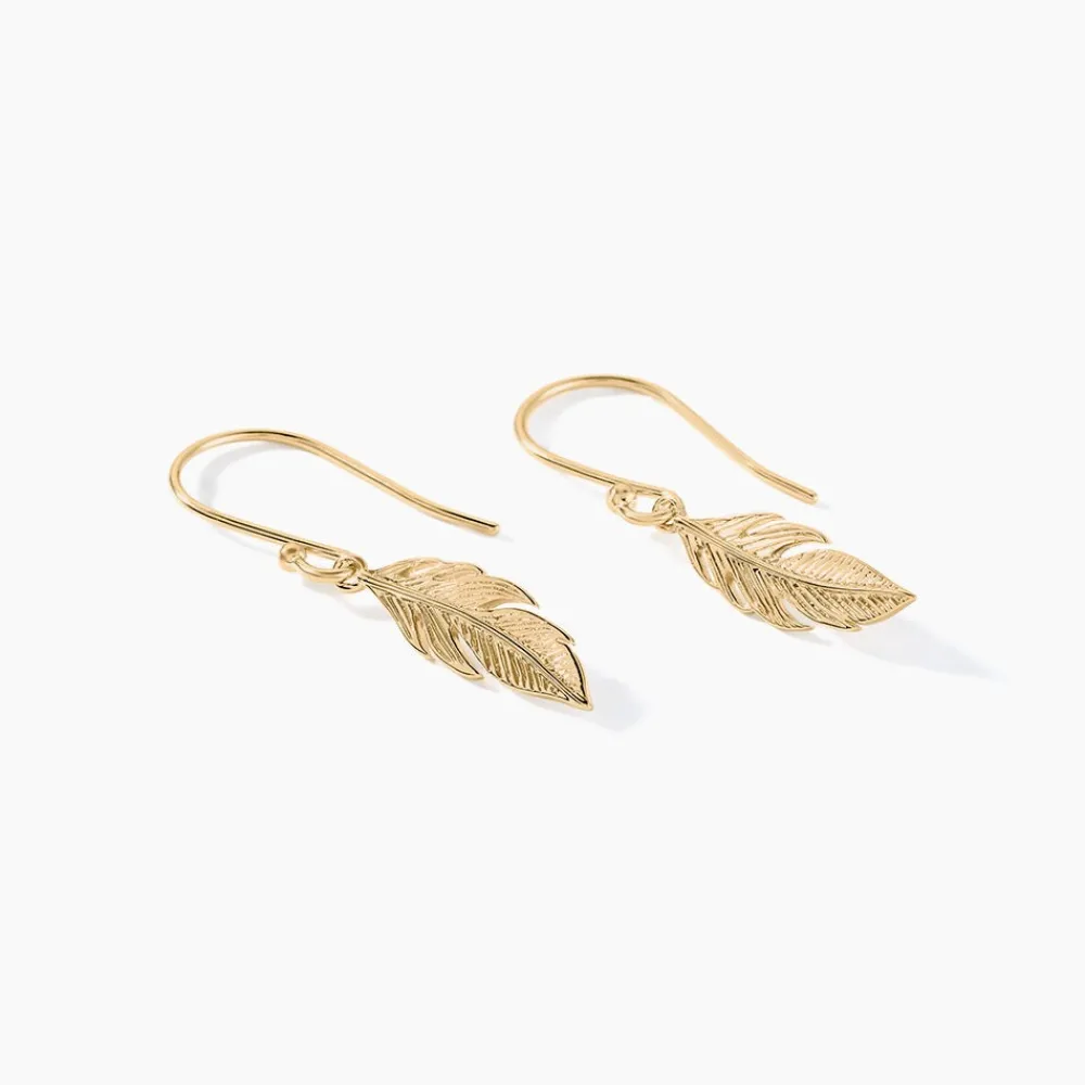 Boucles D'oreilles Pendantes Hanae Plaqué Or Jaune|Marc Orian Best