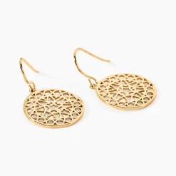 Boucles D'oreilles Pendantes Celso Plaqué Or Jaune|Marc Orian Best