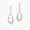 Boucles D'oreilles Pendantes Ketyae Argent Blanc