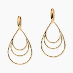 Boucles D'oreilles Pendantes Jenyfer Plaqué Or Jaune|Marc Orian Best