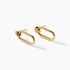 Boucles D'oreilles Pendantes Pluie D'Eclat Or Blanc Saphir