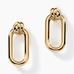 Boucles D'oreilles Pendantes Infinitude Plaqué Or Doré|Marc Orian Best
