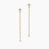 Boucles D'oreilles Pendantes éclat Perlé Plaqué Or Oxyde De Zirconium|Marc Orian