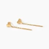 Boucles D'Oreilles Pendantes Falone Plaqué Or Jaune|Marc Orian Hot