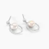 Boucles D'oreilles Pendantes Ivana Argent Blanc Perle De Culture|Marc Orian Sale