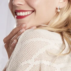 Boucles D'oreilles Pendantes Kathy Argent Perle De Culture Et Oxyde|Marc Orian