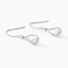 Boucles D'oreilles Pendantes Akiko Argent Perle De Culture Et Oxyde|Marc Orian Best