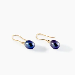 Boucles D'oreilles Pendantes Severiane Or Jaune Perle De Culture|Marc Orian