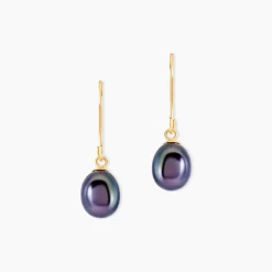 Boucles D'oreilles Pendantes Severiane Or Jaune Perle De Culture|Marc Orian