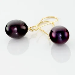 Boucles D'oreilles Pendantes Severiane Or Jaune Perle De Culture|Marc Orian