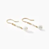 Boucles D'oreilles Pendantes Bindy Or Jaune Perle De Culture|Marc Orian Discount
