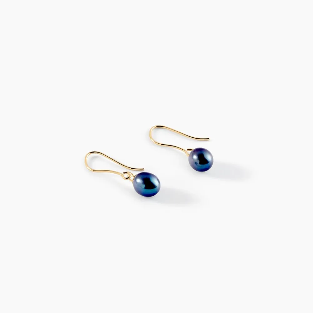Boucles D'oreilles Pendantes Argent Blanc Stieg