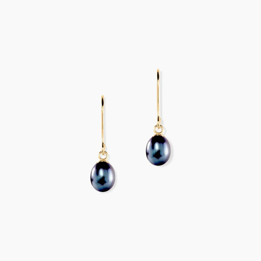 Boucles D'oreilles Pendantes Argent Blanc Stieg