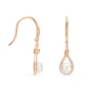 Boucles D'oreilles Pendantes Majida Argent Perle De Culture Et Oxyde|Marc Orian