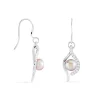 Boucles D'oreilles Pendantes Deniz Argent Perle De Culture Et Oxyde|Marc Orian New