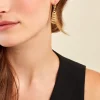 Boucles D'oreilles Pendantes Jimmy Or Jaune