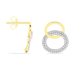 Boucles D'oreilles Pendantes Daniyah Or Jaune Diamant|Marc Orian Best