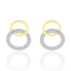 Boucles D'oreilles Pendantes Daniyah Or Jaune Diamant|Marc Orian Best