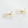 Boucles D'oreilles Pendantes Taiss Or Jaune Perle De Culture