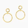 Boucles D'oreilles Pendantes Oia Acier Jaune