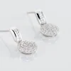 Boucles D'oreilles Pendantes Lisyae Or Blanc Diamant