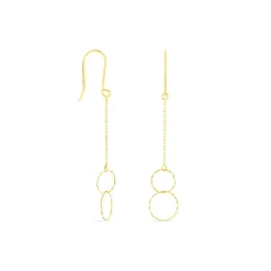 Boucles D'oreilles Pendantes Leonetta Or Jaune