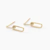 Boucles D'oreilles Pendantes Liaisons Precieuses Or Jaune Diamant