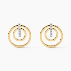 Boucles D'oreilles Pendantes Or Jaune Agafya Diamants