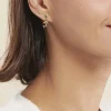 Boucles D'oreilles Pendantes Fulvie Coeurs Et Dauphin Or Jaune