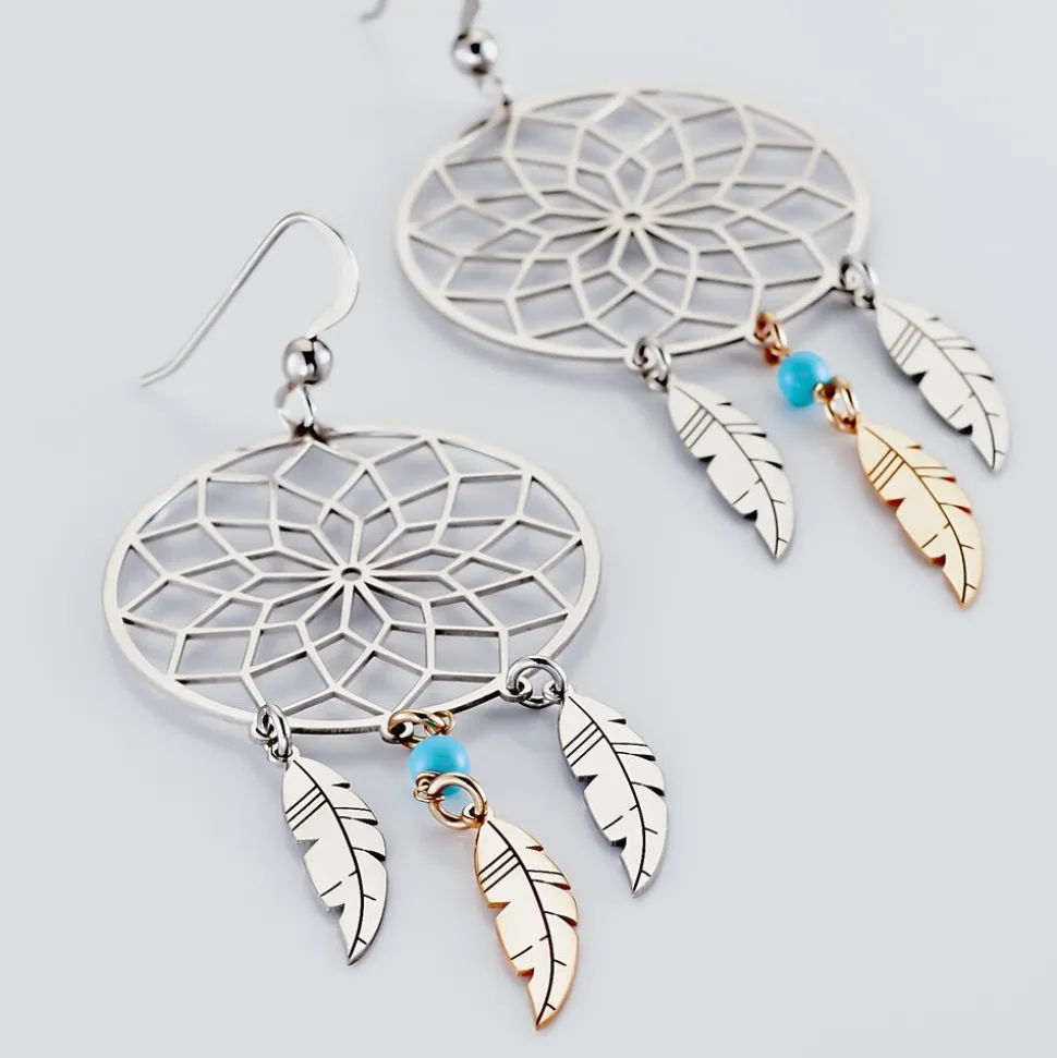 Boucles D'oreilles Pendantes Misalie Argent Blanc