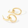 Boucles D'Oreilles Pendantes Chafik Or Jaune