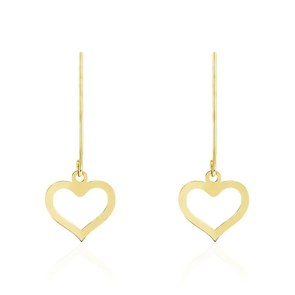 Boucles D'oreilles Pendantes Or Jaune