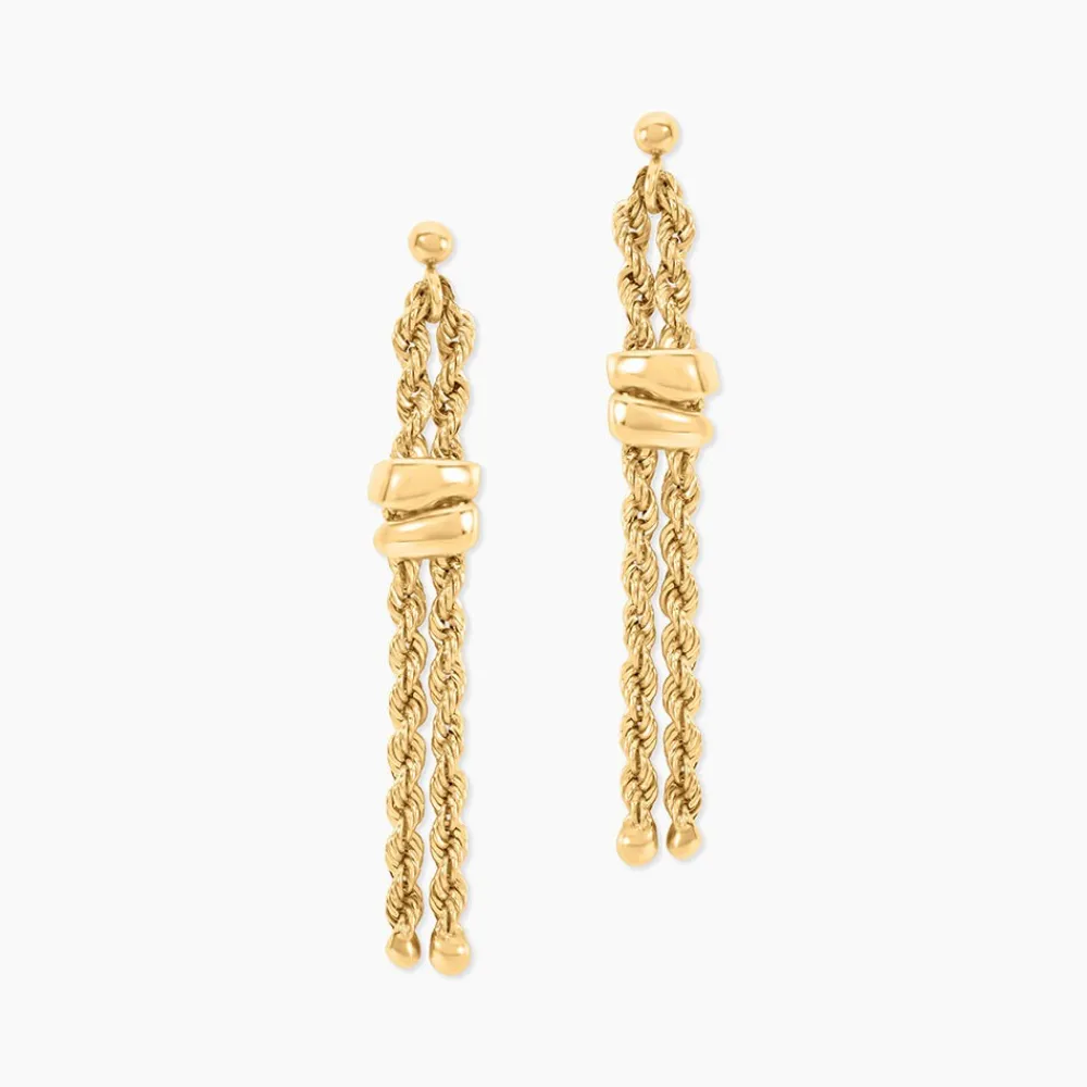 Boucles D'Oreilles Pendantes Cordelia Or Jaune|Marc Orian Hot