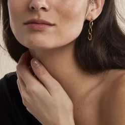Boucles D'oreilles Pendantes Lianetta Or Jaune|Marc Orian