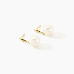Boucles D'oreilles Pendantes Sibylle Or Jaune Perle De Culture|Marc Orian Hot