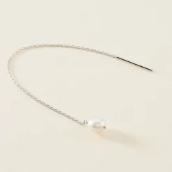 Boucles D'oreilles Pendantes Garance Argent Blanc Perle De Culture|Marc Orian Online