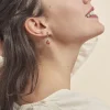 Boucles D'oreilles Pendantes Argent Blanc Ferima Ambre|Marc Orian Online