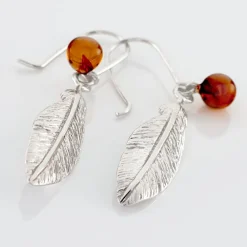 Boucles D'oreilles Pendantes Argent Blanc Adriane Ambres|Marc Orian Sale