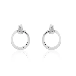 Boucles D'oreilles Pendantes Acier Blanc Allobrox|Marc Orian Sale