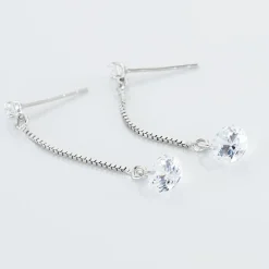 Boucles D'oreilles Pendantes Regane De Zirconium|Marc Orian Best