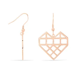 Boucles D'oreilles Pendantes Angeles Acier Rose|Marc Orian Online
