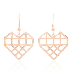 Boucles D'oreilles Pendantes Angeles Acier Rose|Marc Orian Online