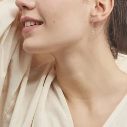Boucles D'oreilles Pendantes Regane De Zirconium|Marc Orian Best