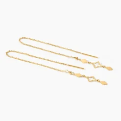 Boucles D'Oreilles Pendantes Khalilah Or Jaune|Marc Orian