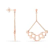 Boucles D'oreilles Pendantes Crispine Acier Rose|Marc Orian Discount