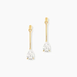 Boucles D'oreilles Pendantes Goutte De Zirconium|Marc Orian Outlet