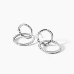 Boucles D'oreilles Pendantes Argent Blanc Vanne|Marc Orian Sale