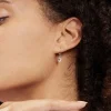 Boucles D'oreilles Pendantes Argent Blanc Sopher Oxydes De Zirconium|Marc Orian Outlet